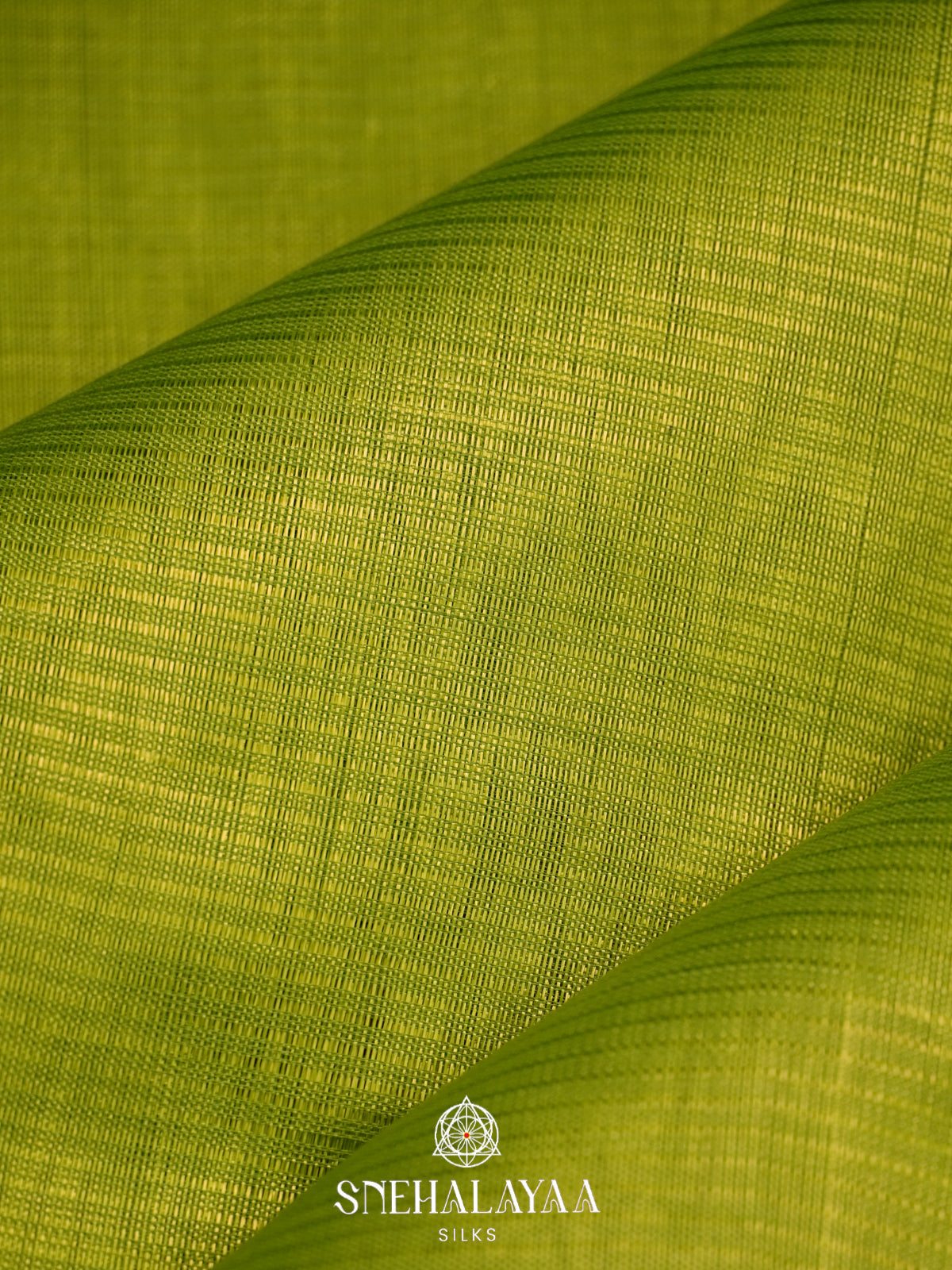 Lime Green Mangalagiri Silk Cotton