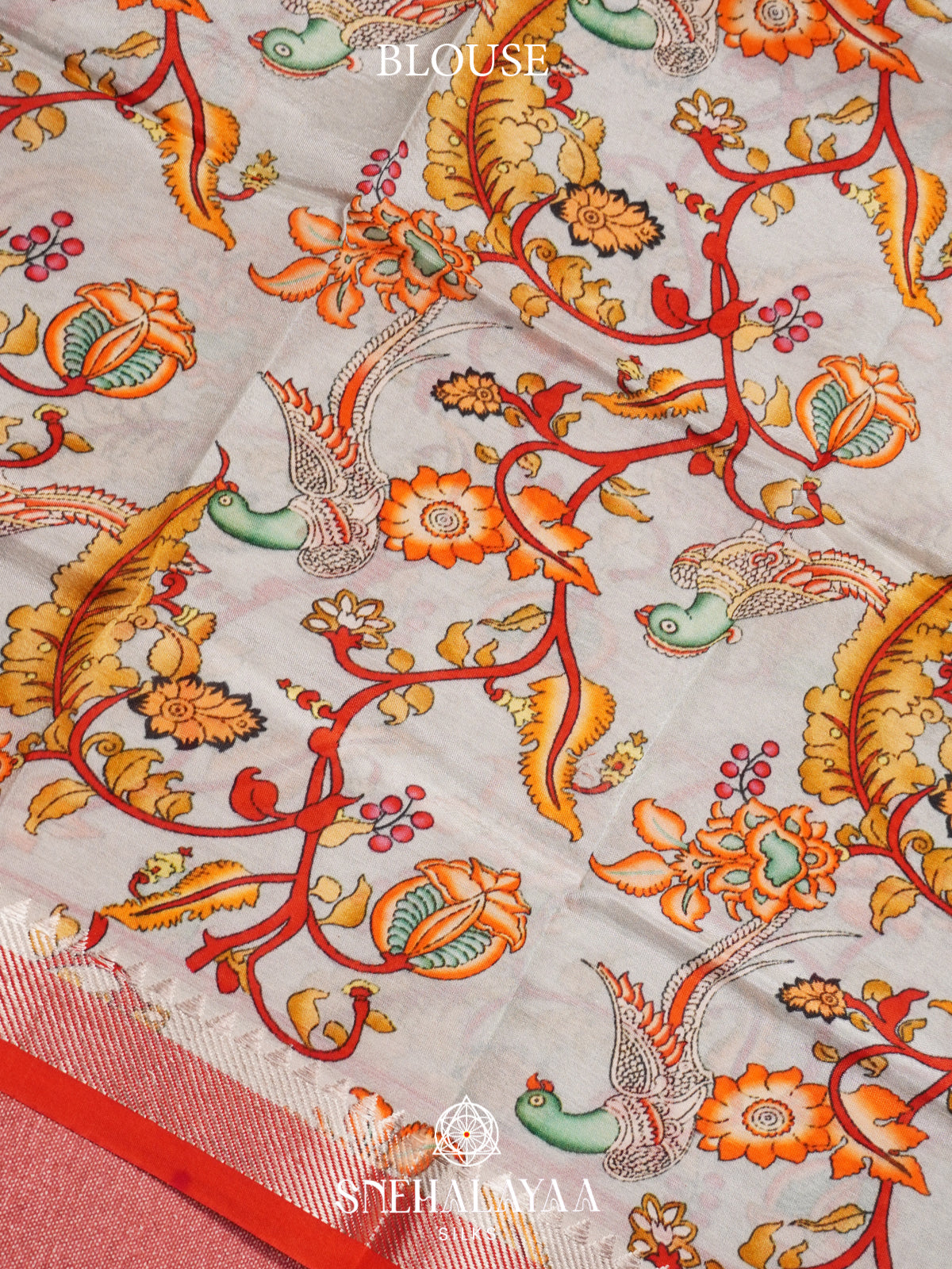 Red Mangalagiri Silk Cotton