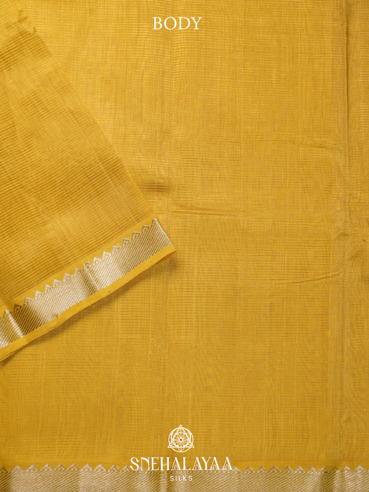 Yellow Mangalagiri Silk Cotton