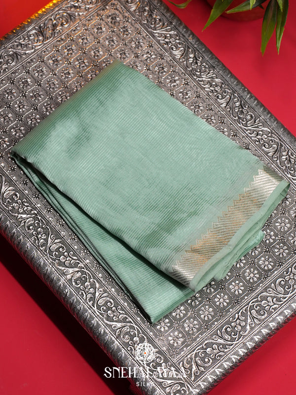 Mint Green Mangalagiri Silk Cotton
