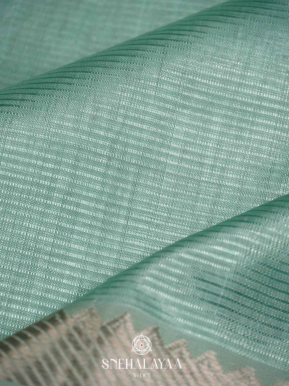 Mint Green Mangalagiri Silk Cotton