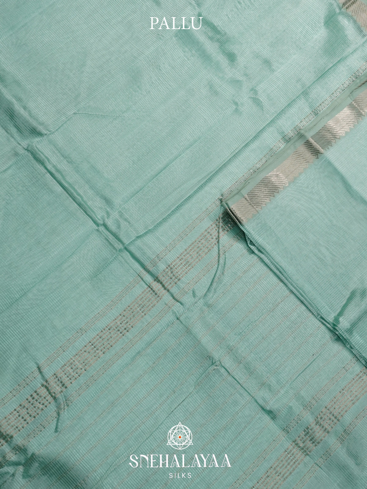 Mint Green Mangalagiri Silk Cotton