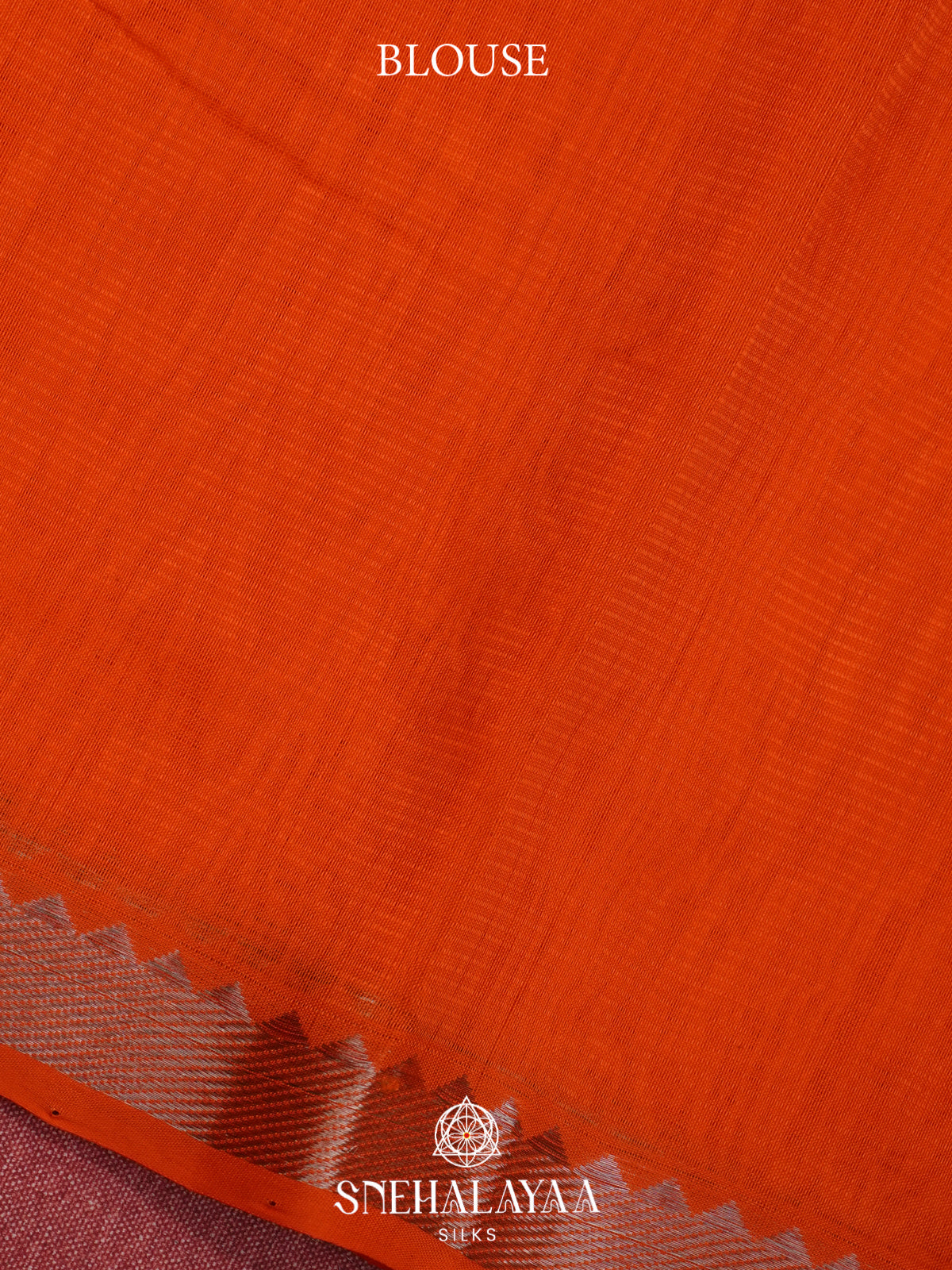 Rust Orange Mangalagiri Silk Cotton
