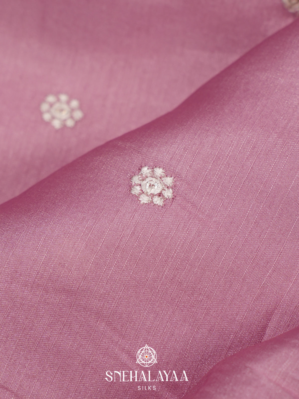 Pink Raw Silk Saree