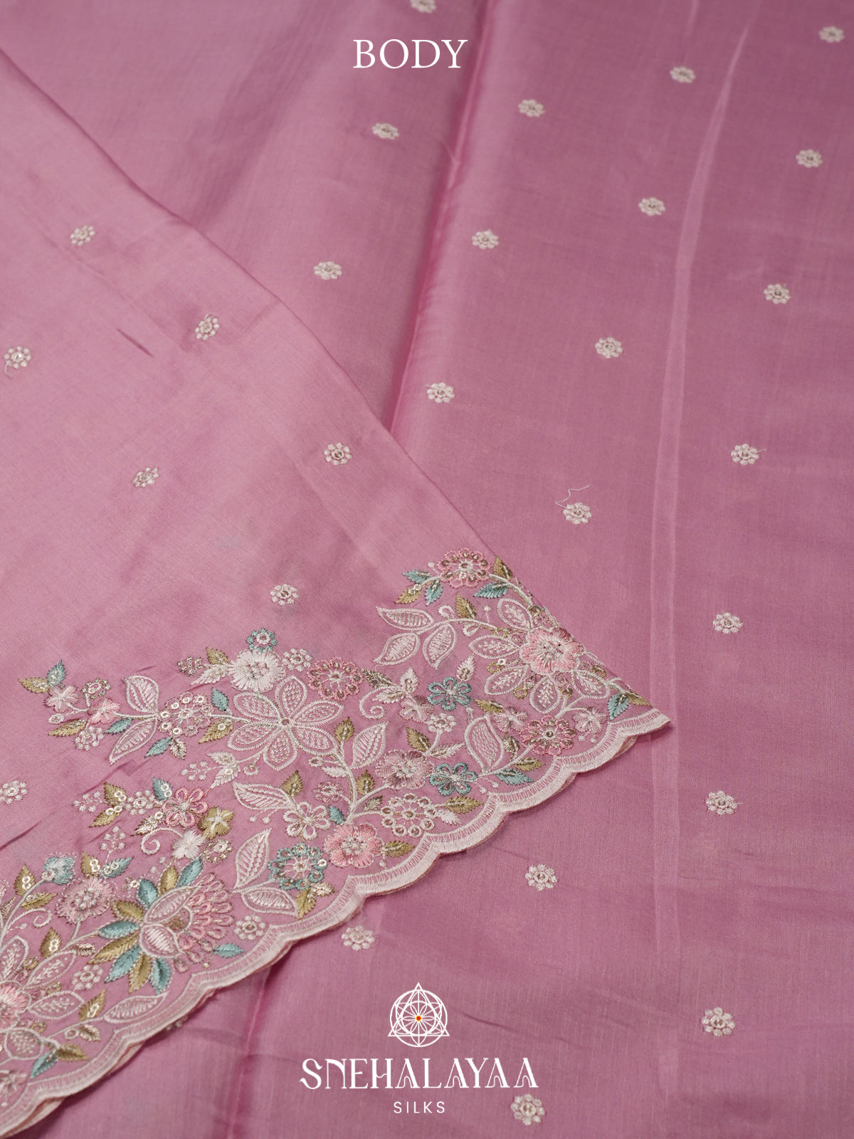 Pink Raw Silk Saree