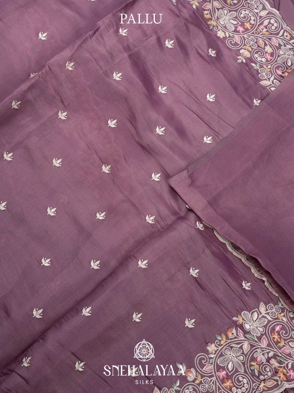 Lavender Raw Silk Saree