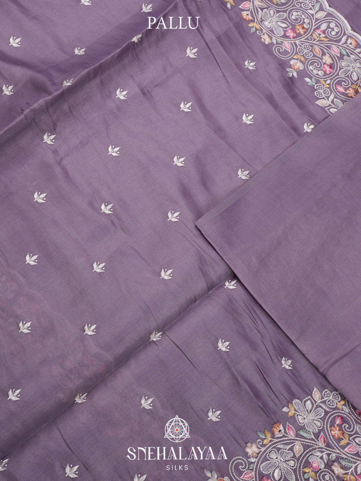 Lilac Raw Silk Saree
