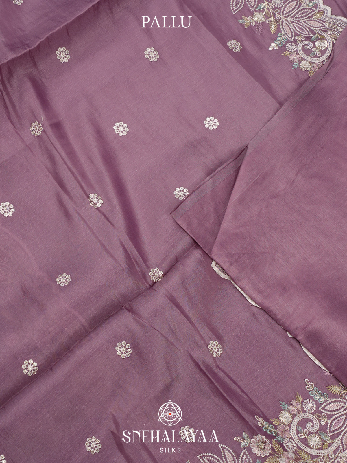 Lavender Raw Silk Saree