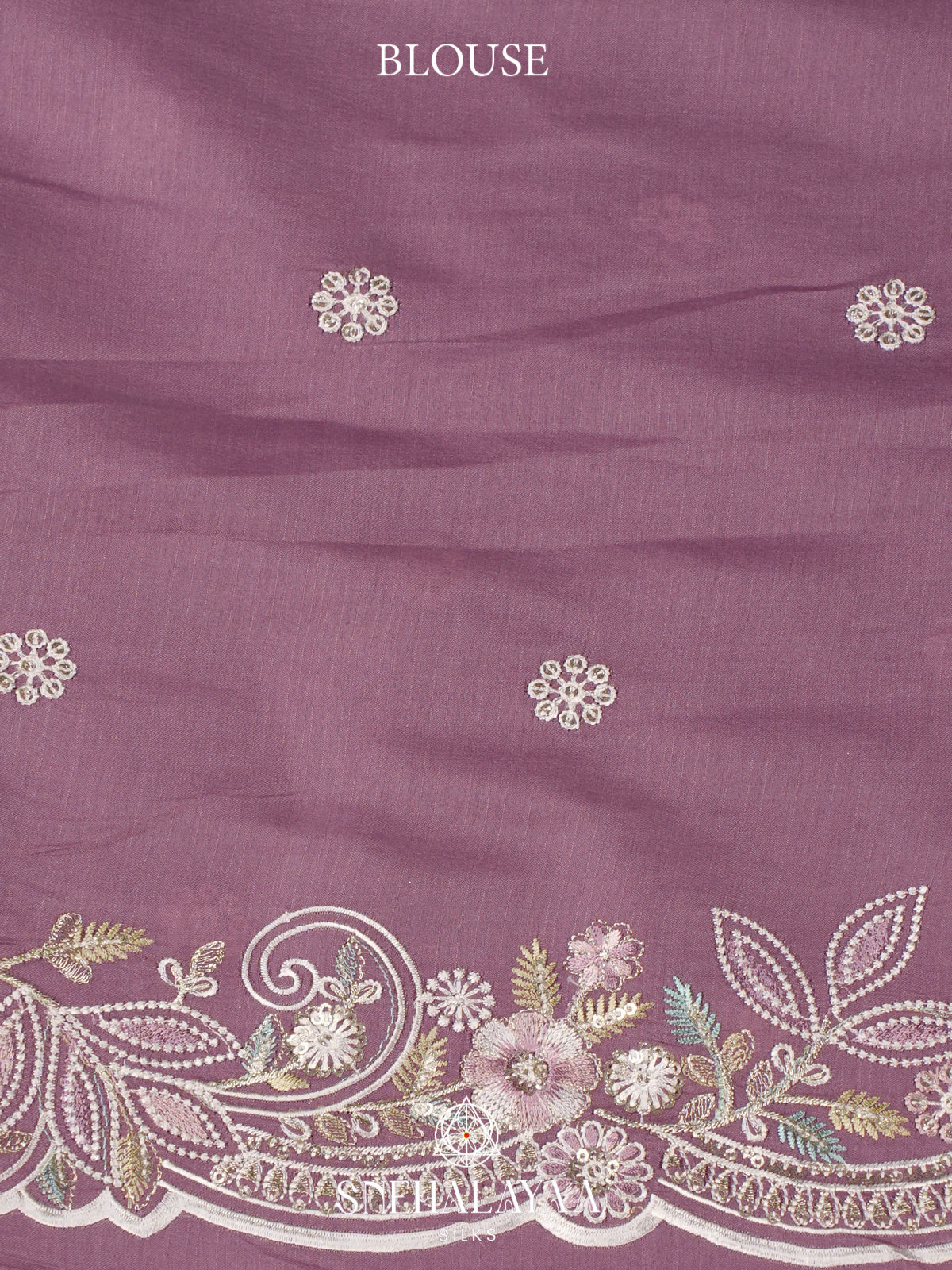 Lavender Raw Silk Saree