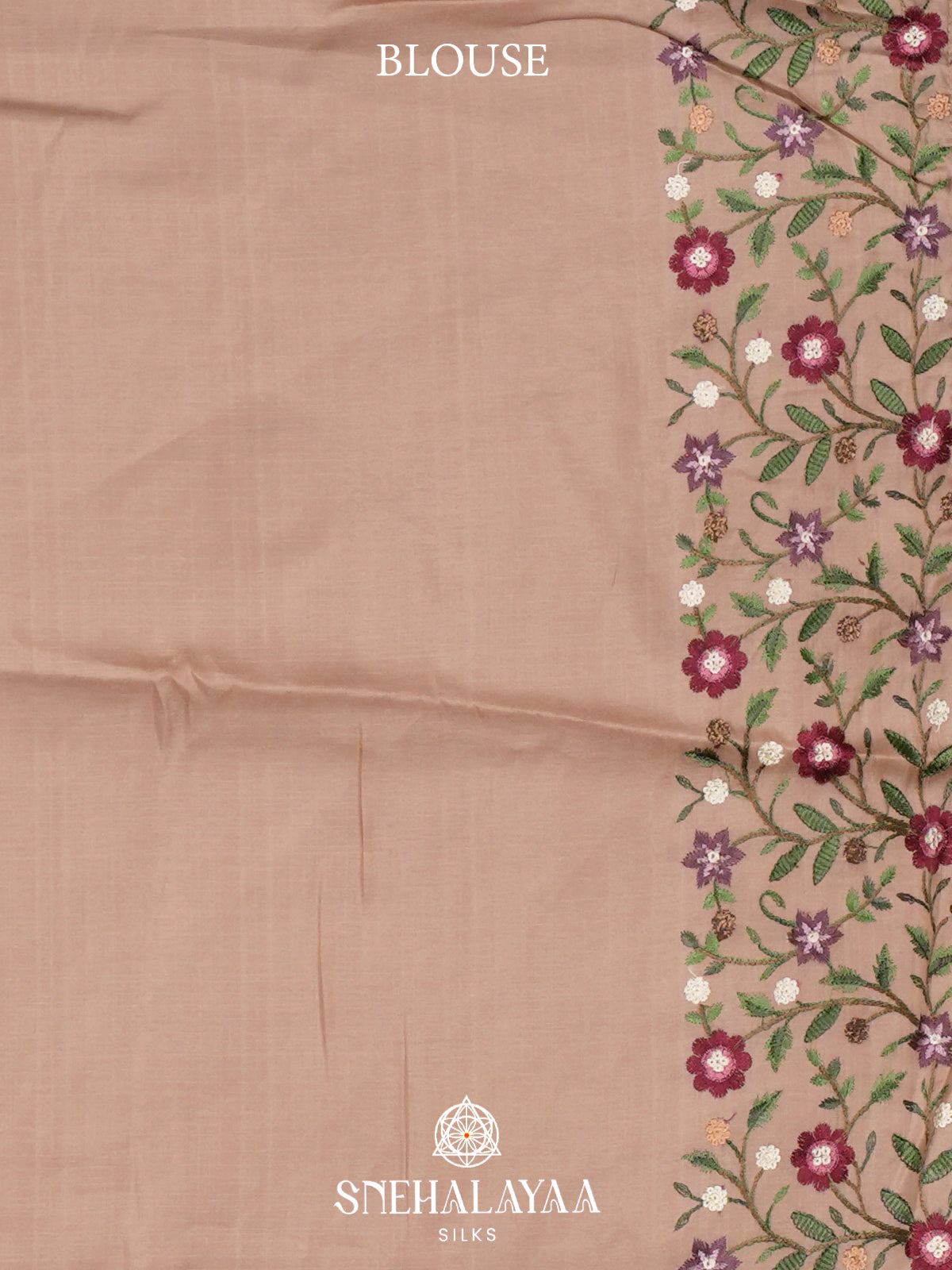 Cream Raw Silk Saree