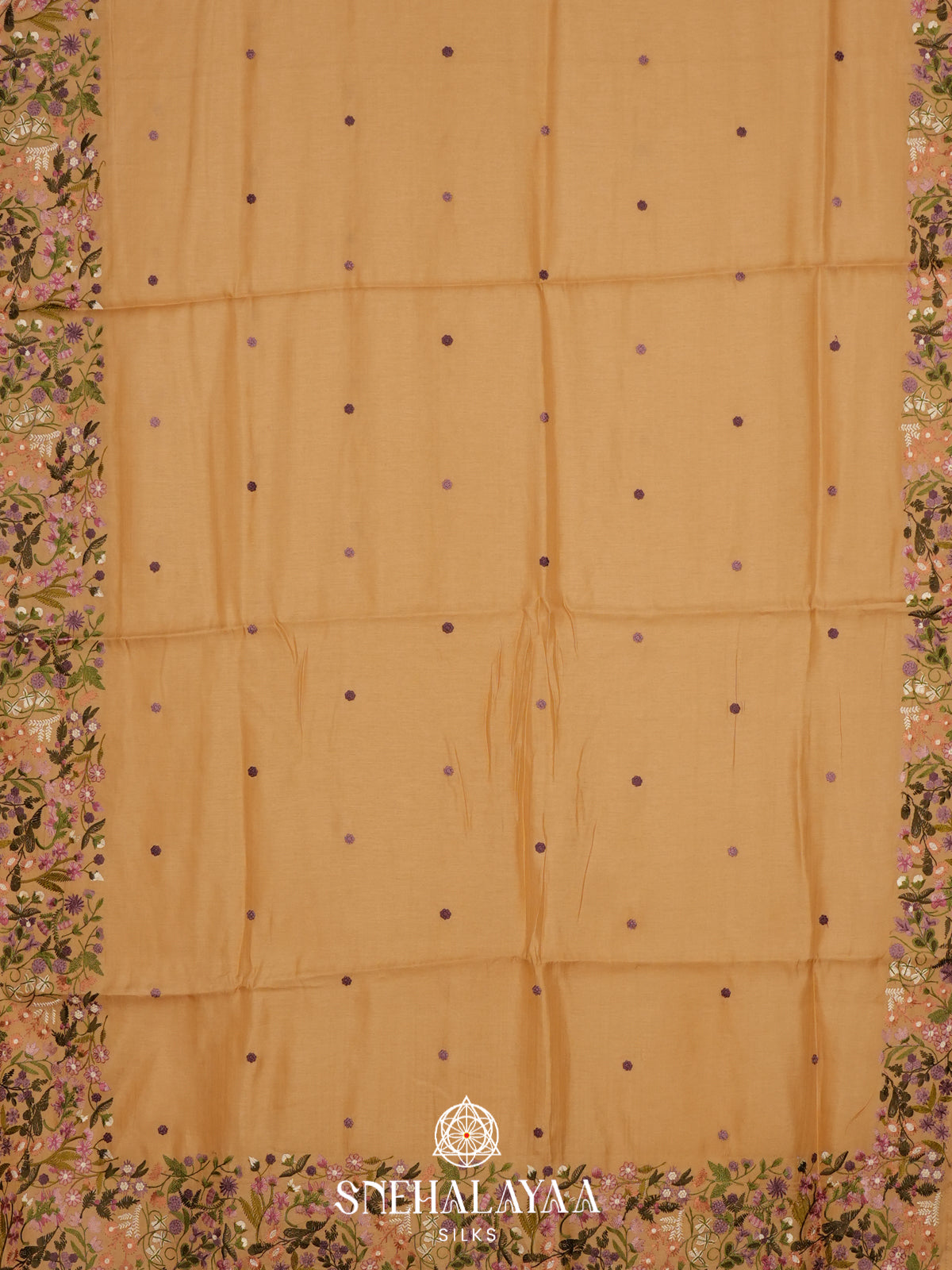 Yellow Raw Silk Saree