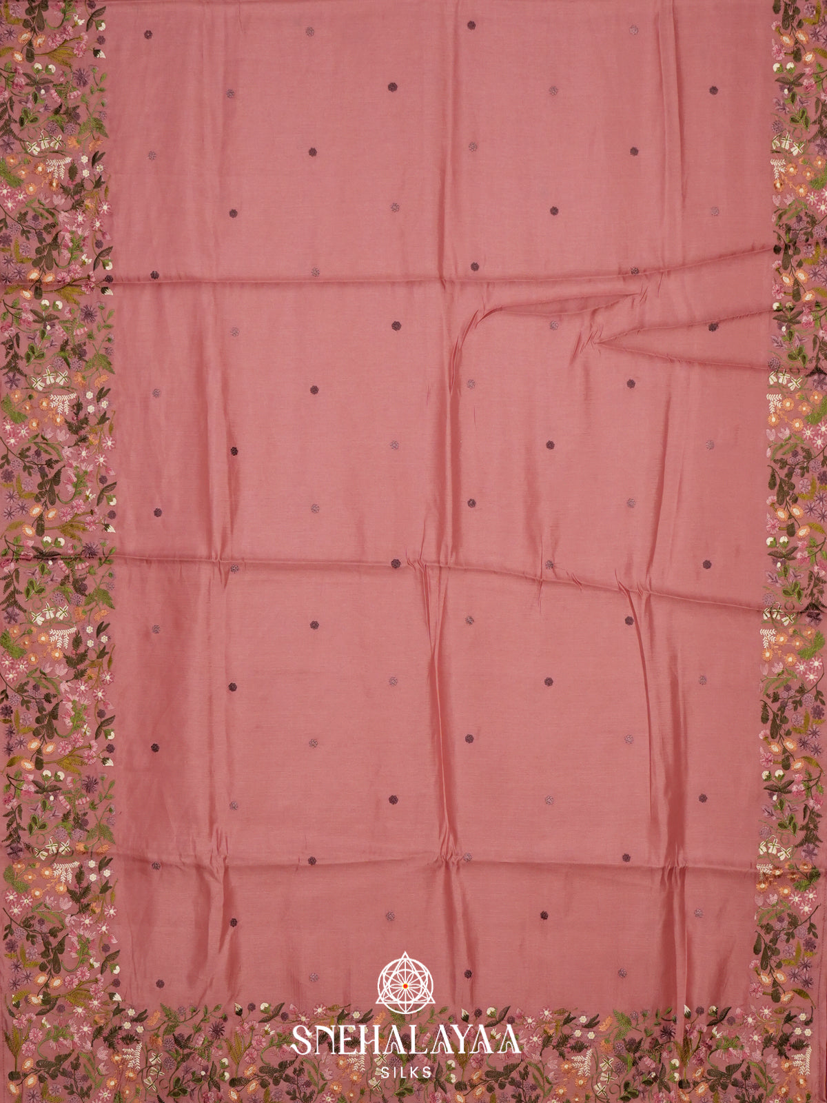 Pink Raw Silk Saree