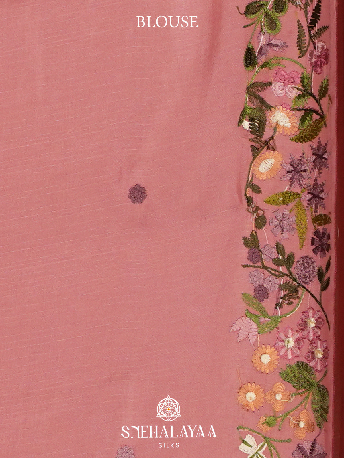 Pink Raw Silk Saree
