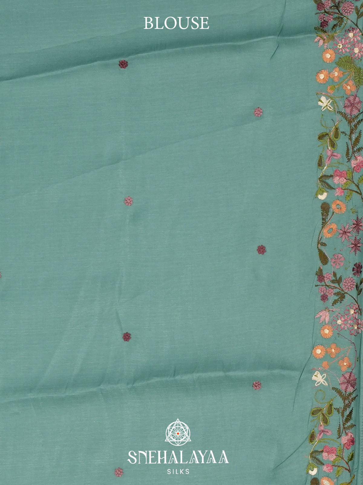Mint Green Raw Silk Saree