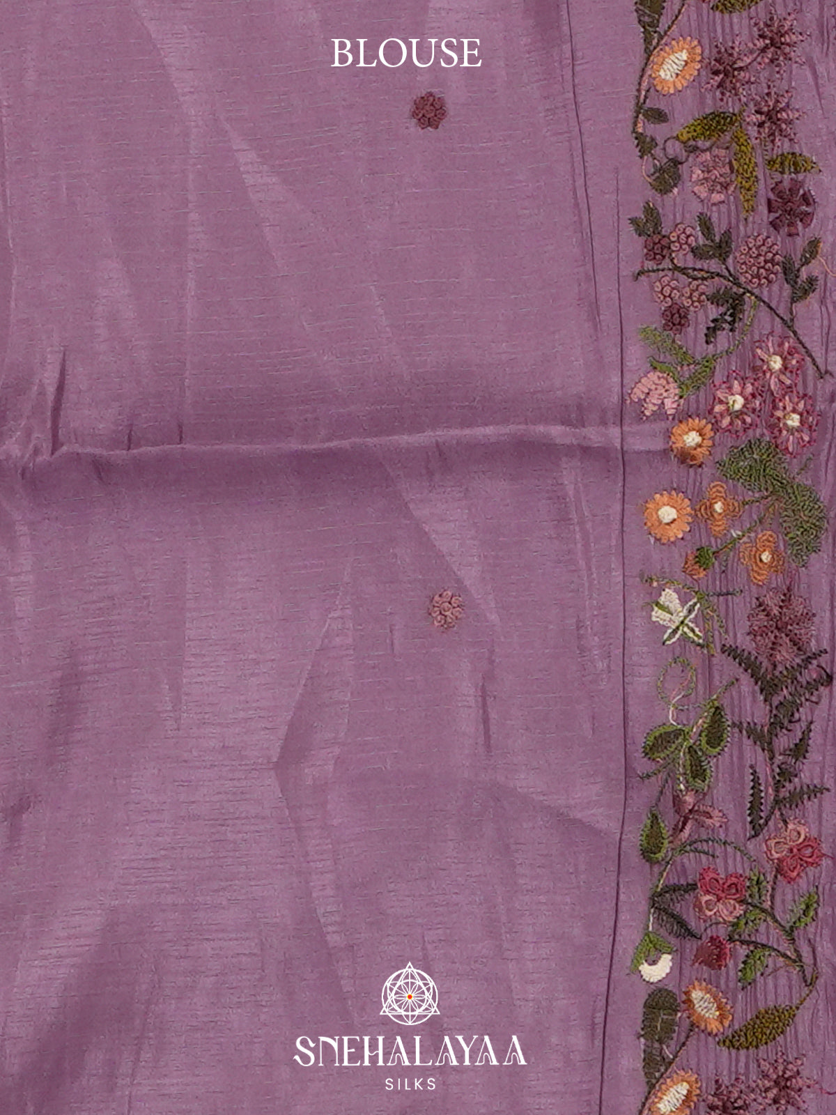Lilac Raw Silk Saree