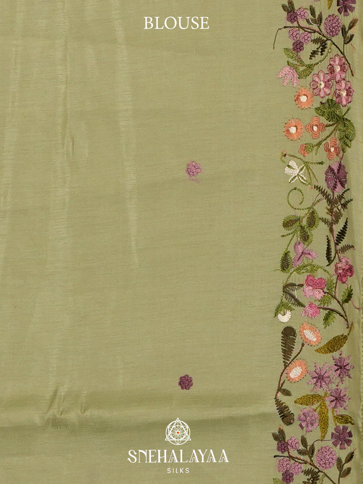 Pista Green Raw Silk Saree