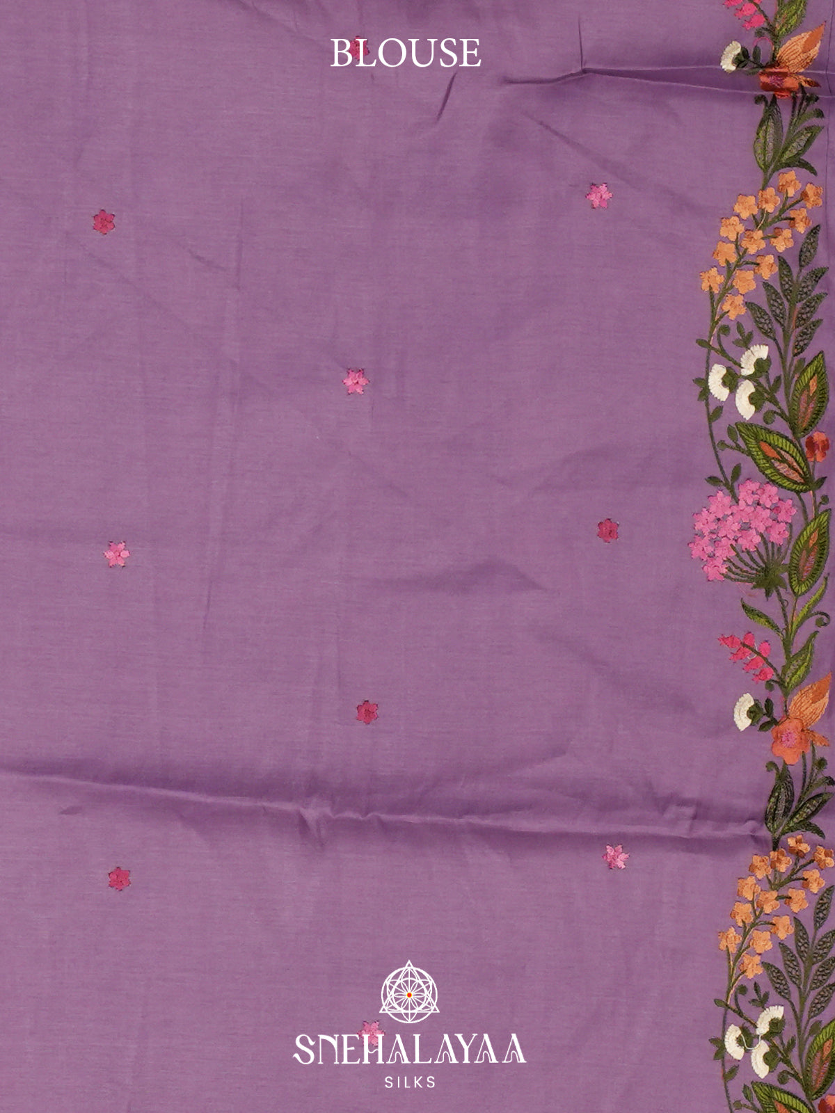 Lilac Raw Silk Saree