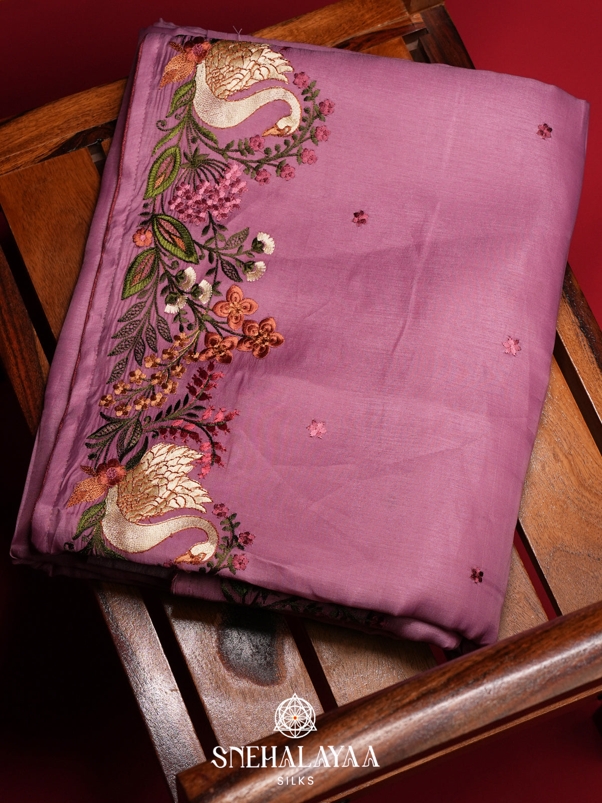 Pink Raw Silk Saree