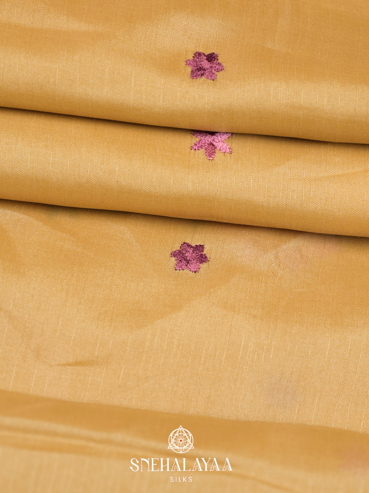 Yellow Raw Silk Saree