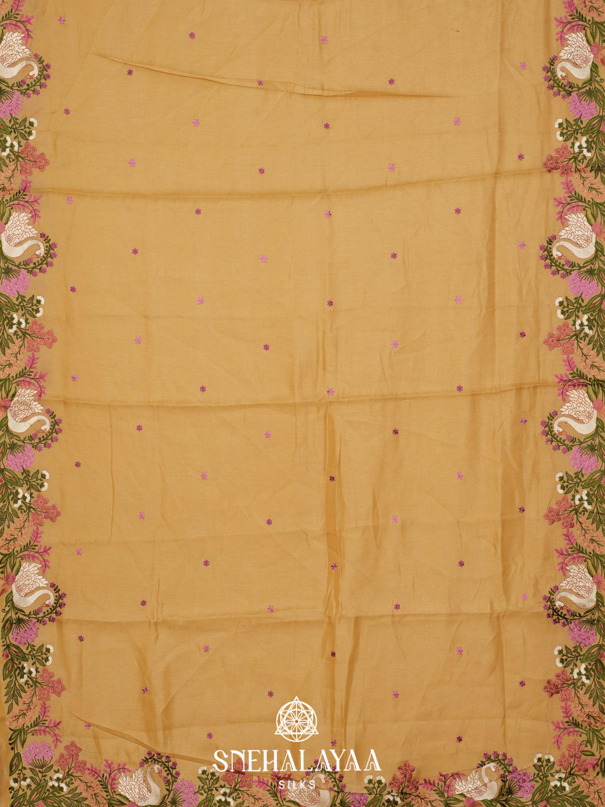 Yellow Raw Silk Saree