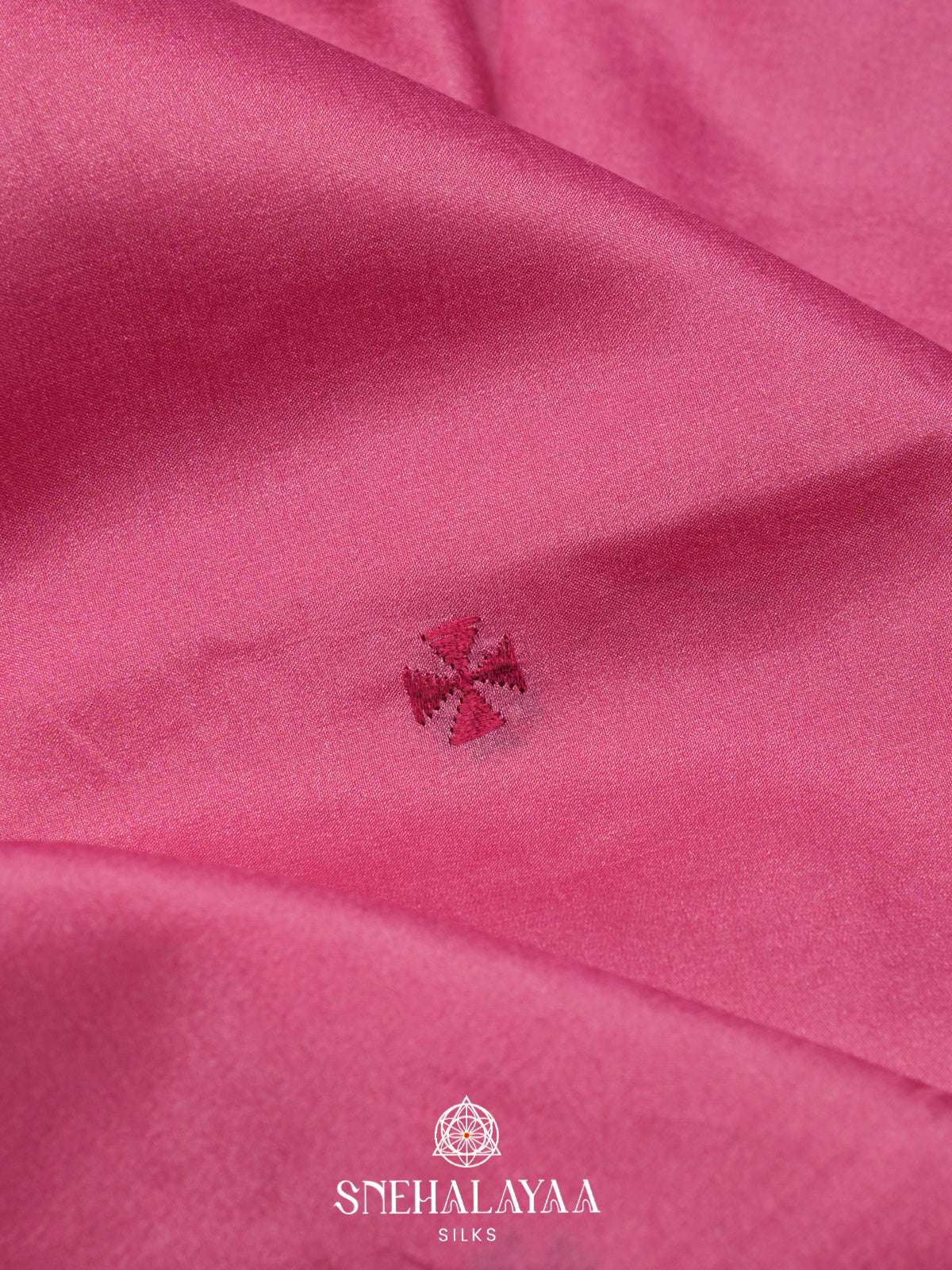 Pink Raw Silk Saree