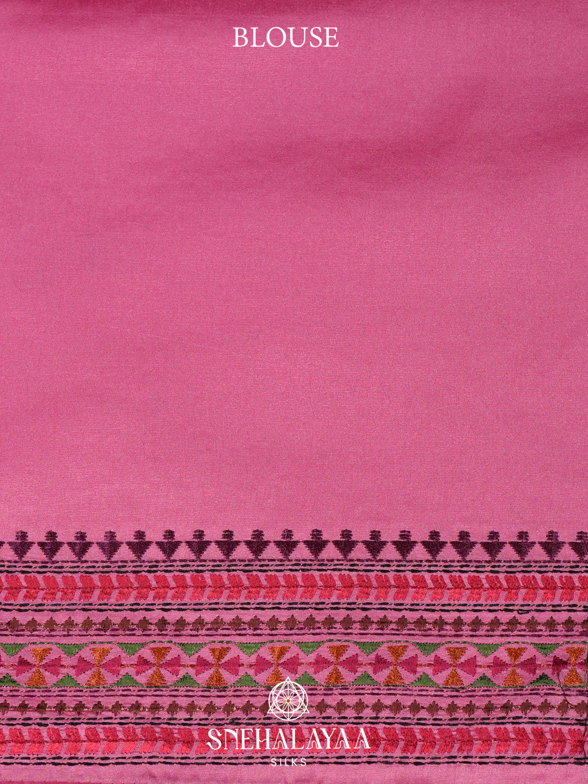 Pink Raw Silk Saree