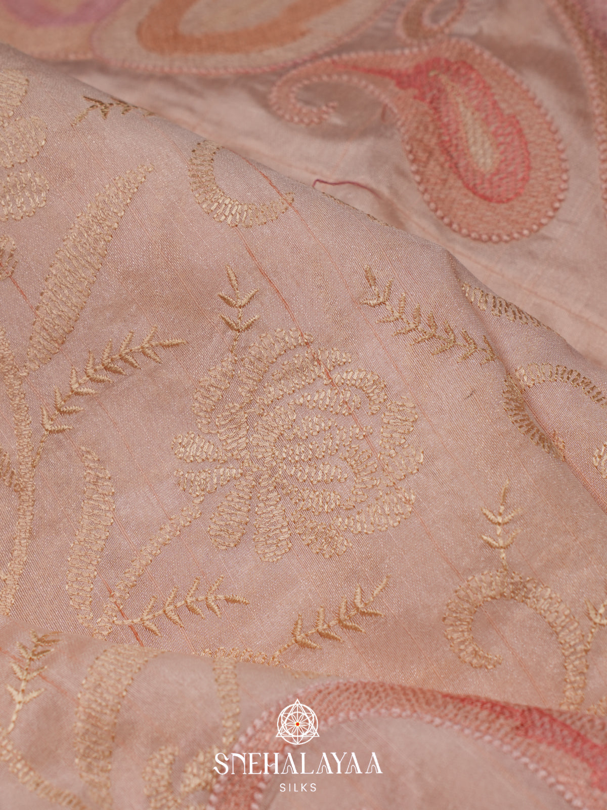 Cream Raw Silk Saree
