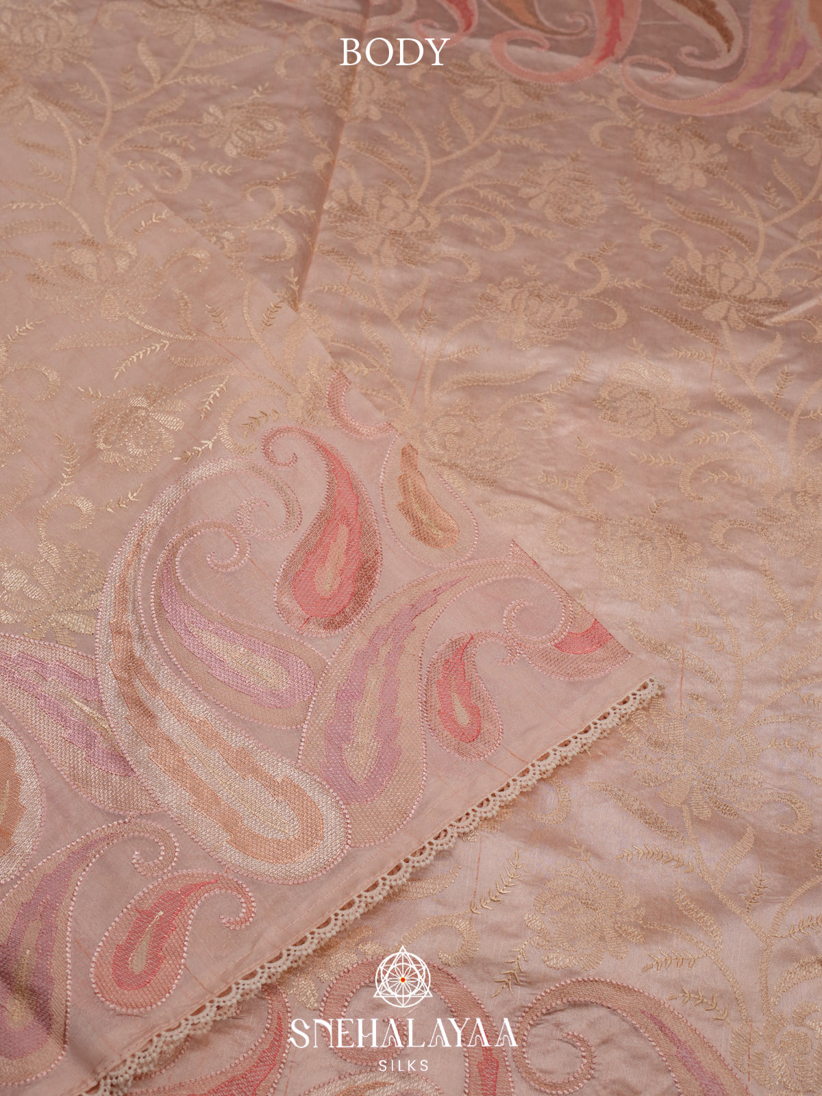 Cream Raw Silk Saree