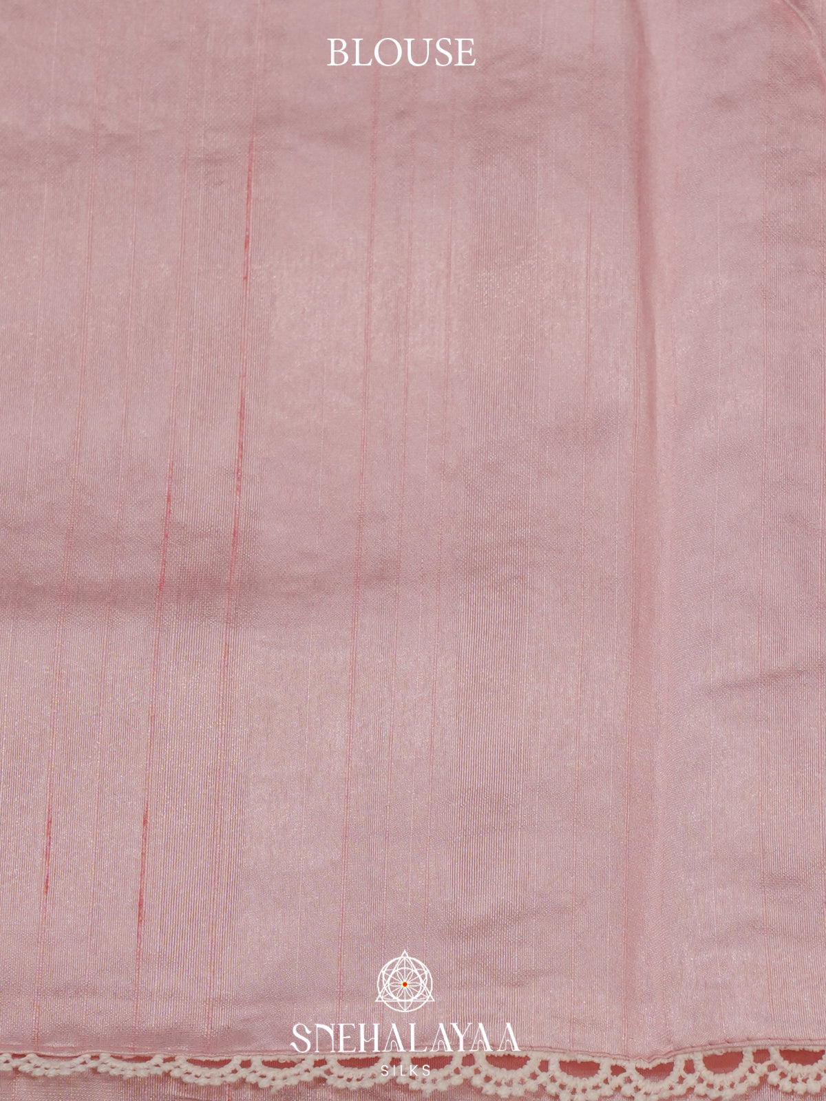 Baby Pink Raw Silk Saree