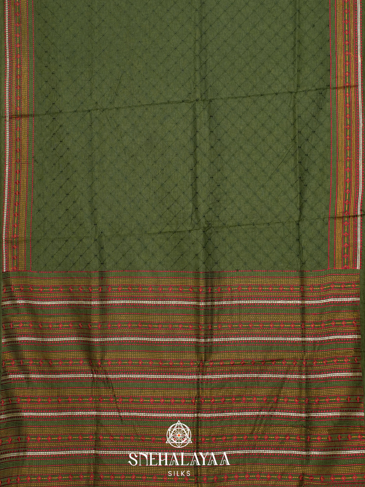 Green Tussar Saree