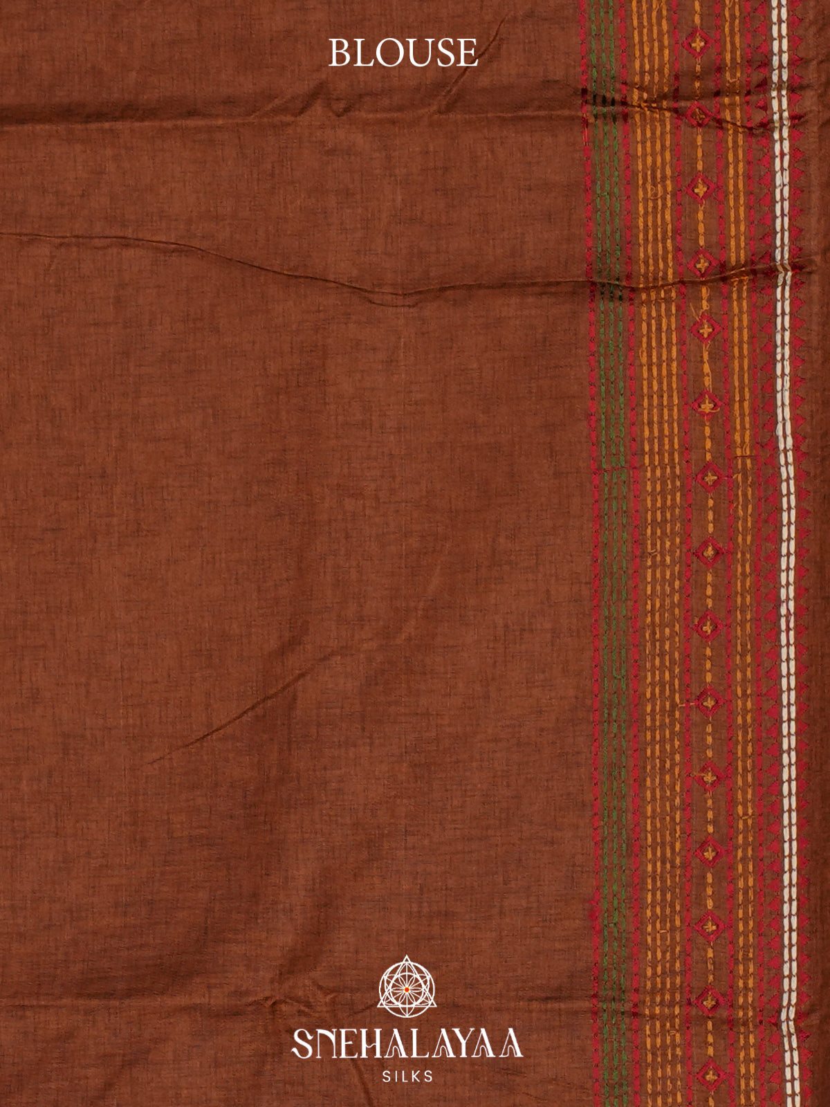 Brown Tussar Saree