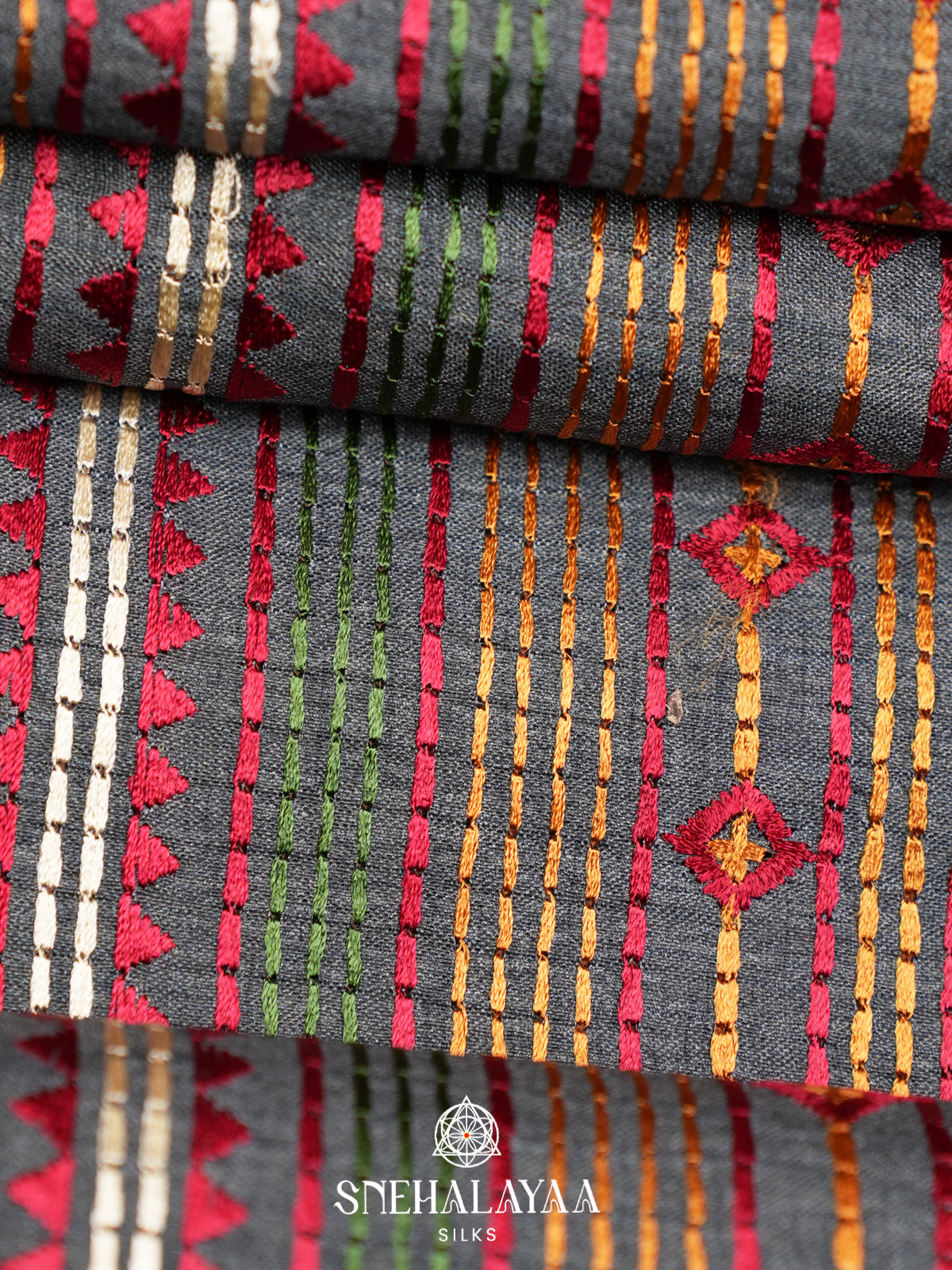 Grey Tussar Saree