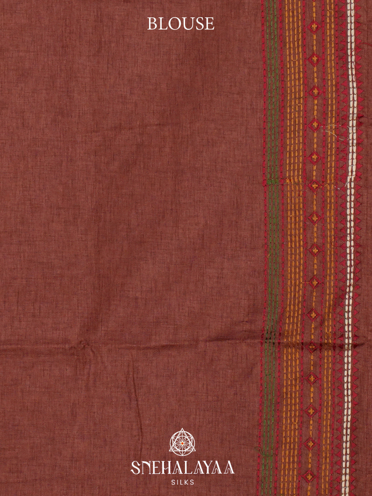 Maroon Tussar Saree