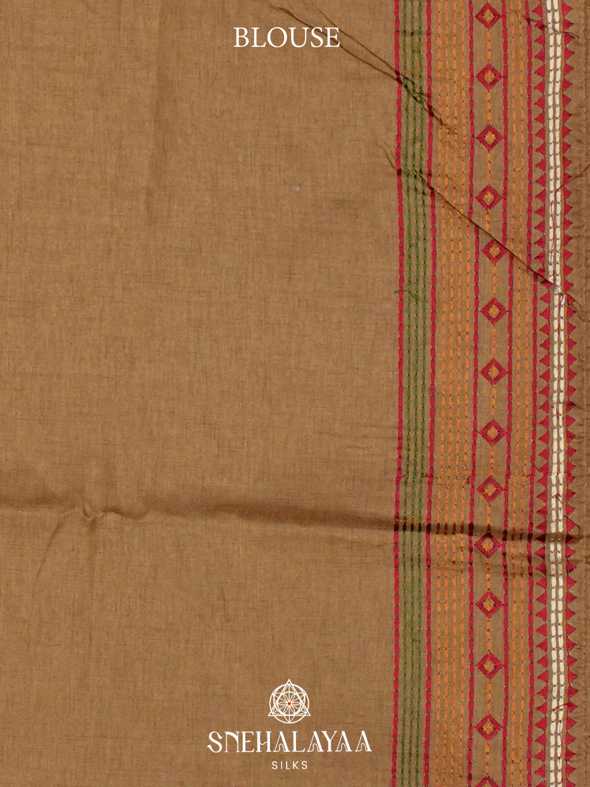 Beige Gold Tussar Saree