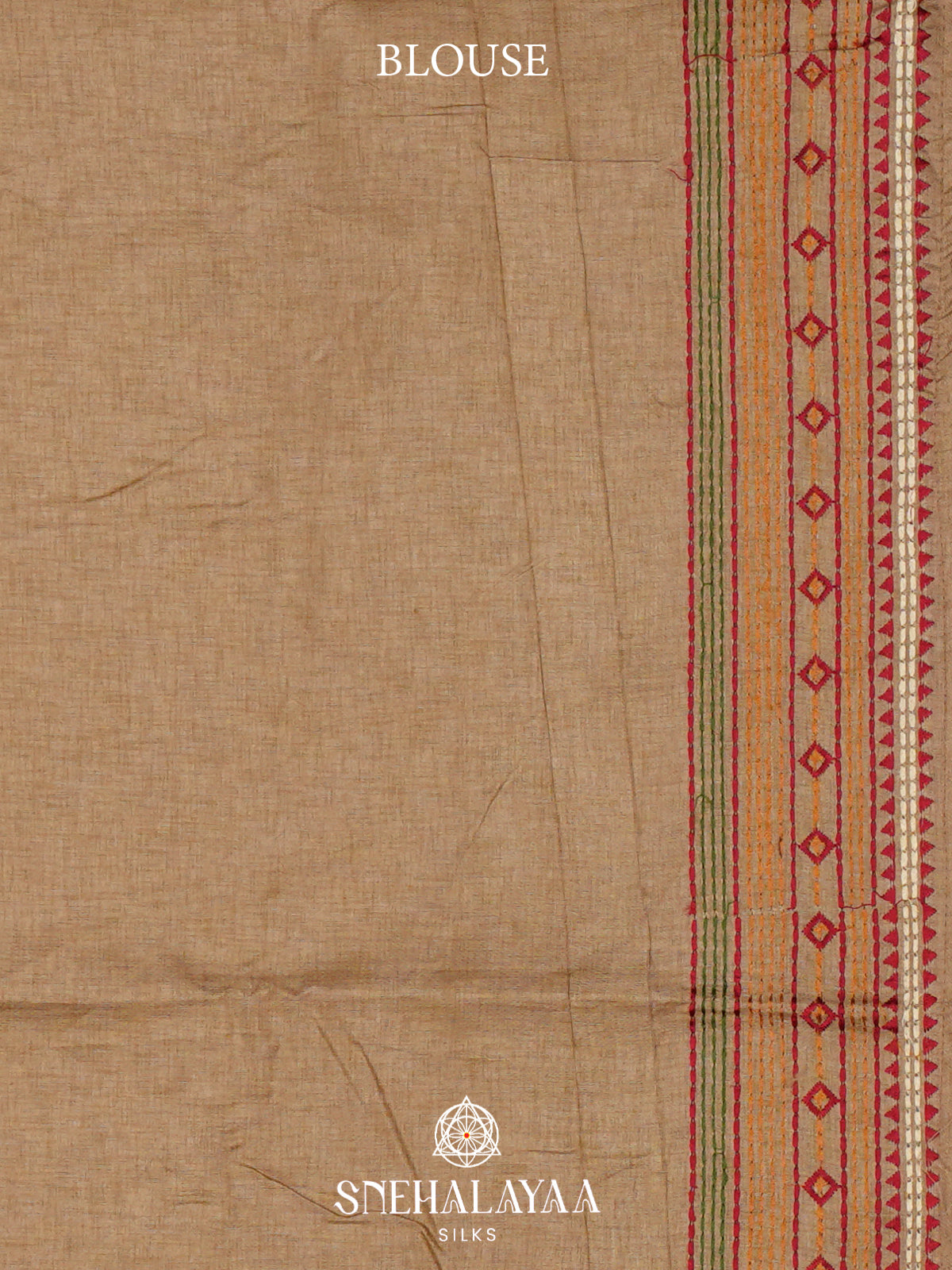 Beige Tussar Saree