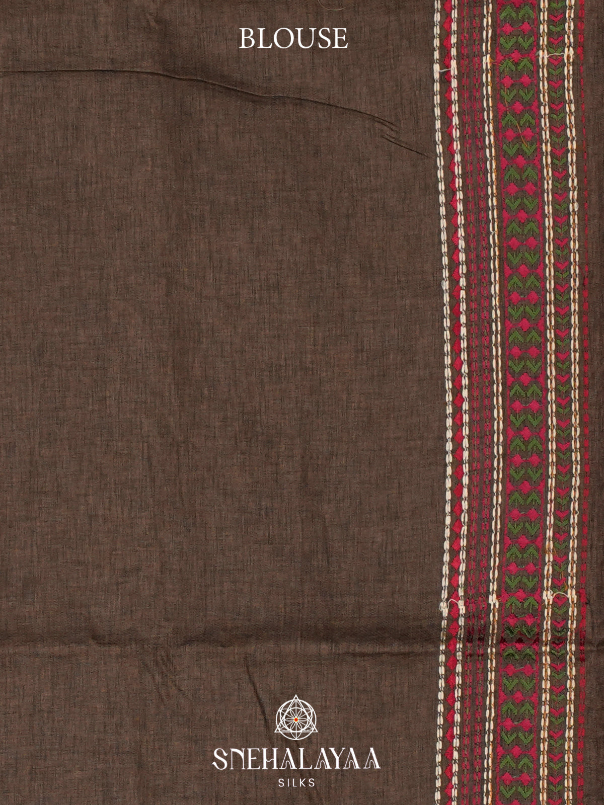 Brown Tussar Saree