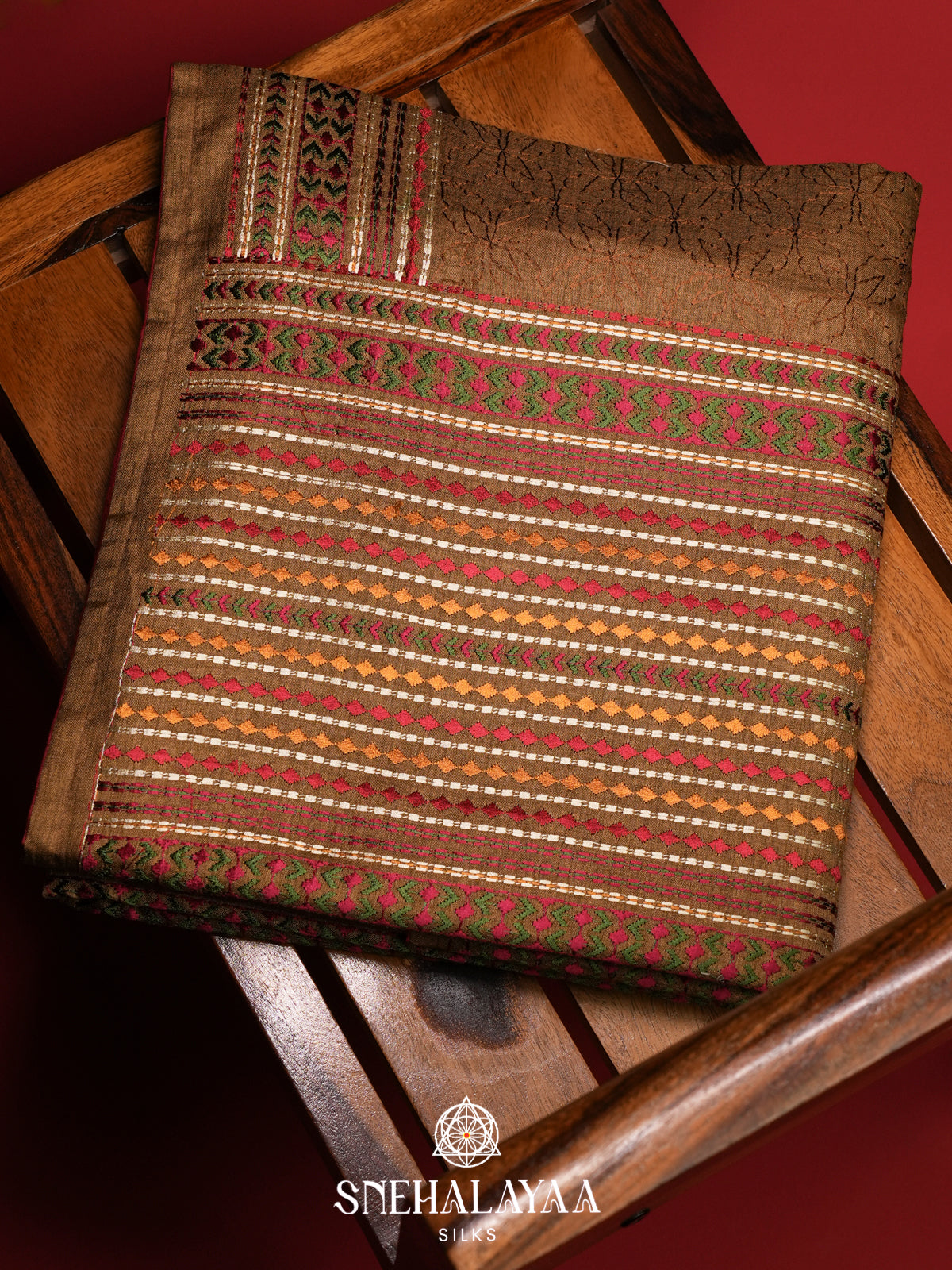 Gold Tussar Saree