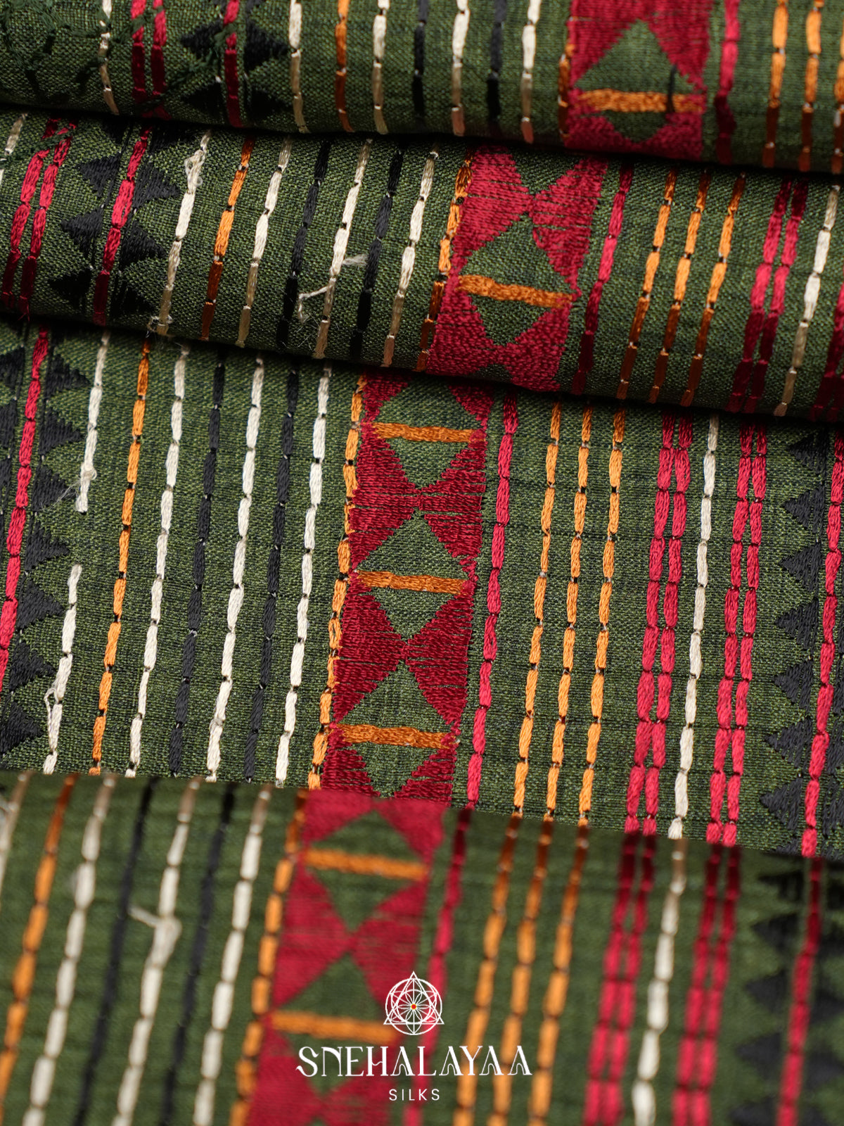 Green Tussar Saree
