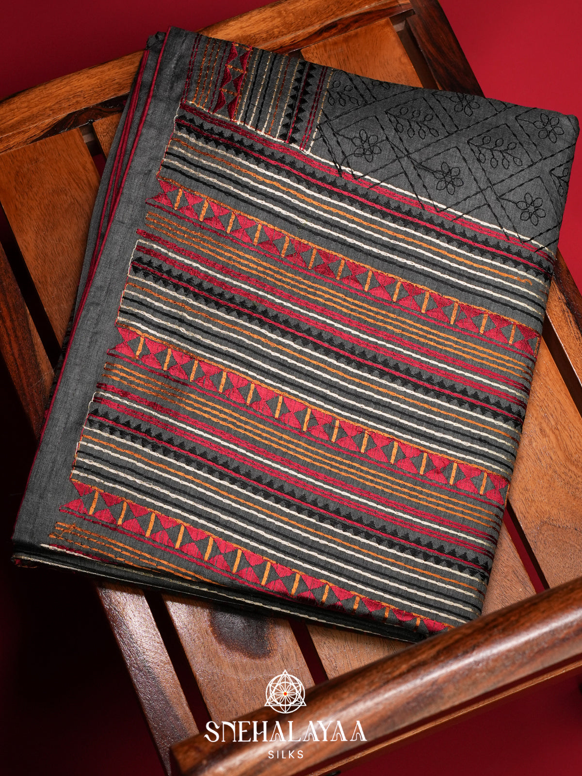 Grey Tussar Saree