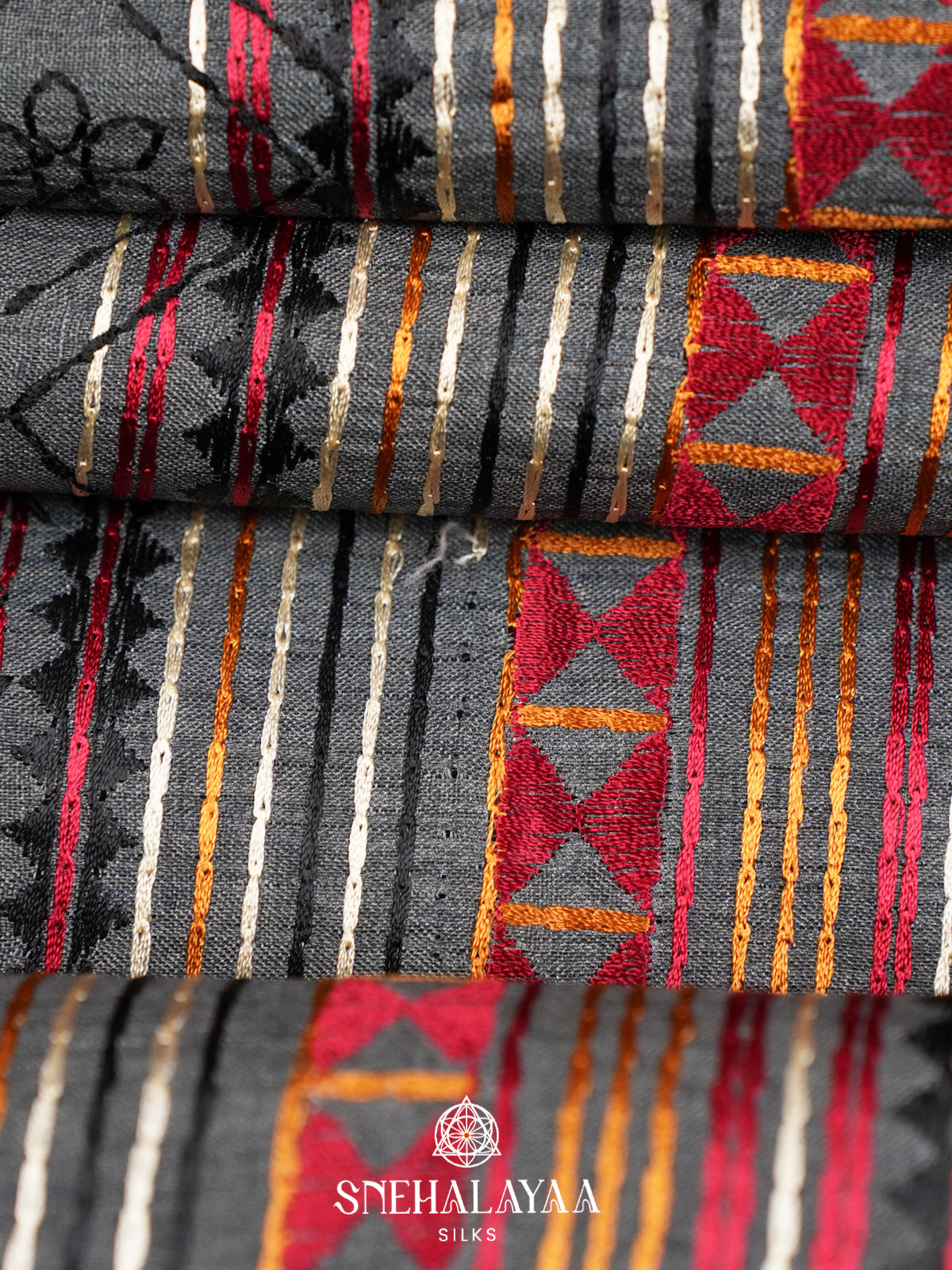 Grey Tussar Saree