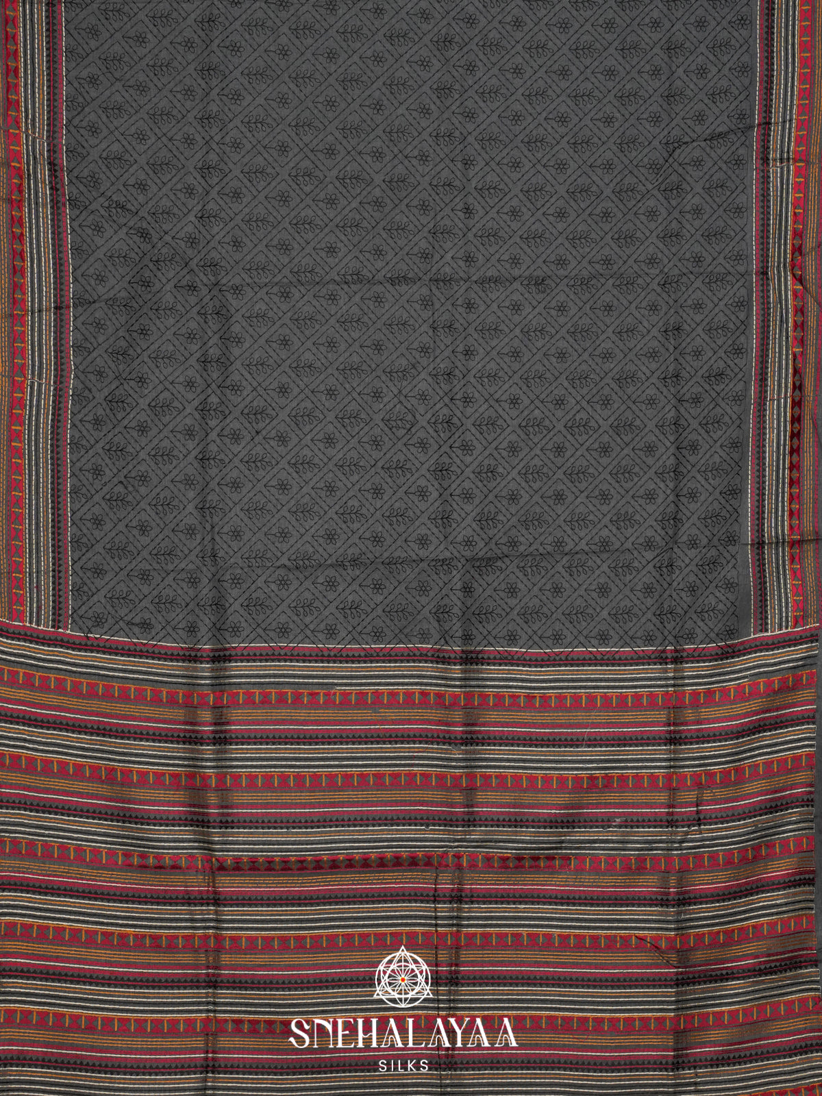 Grey Tussar Saree
