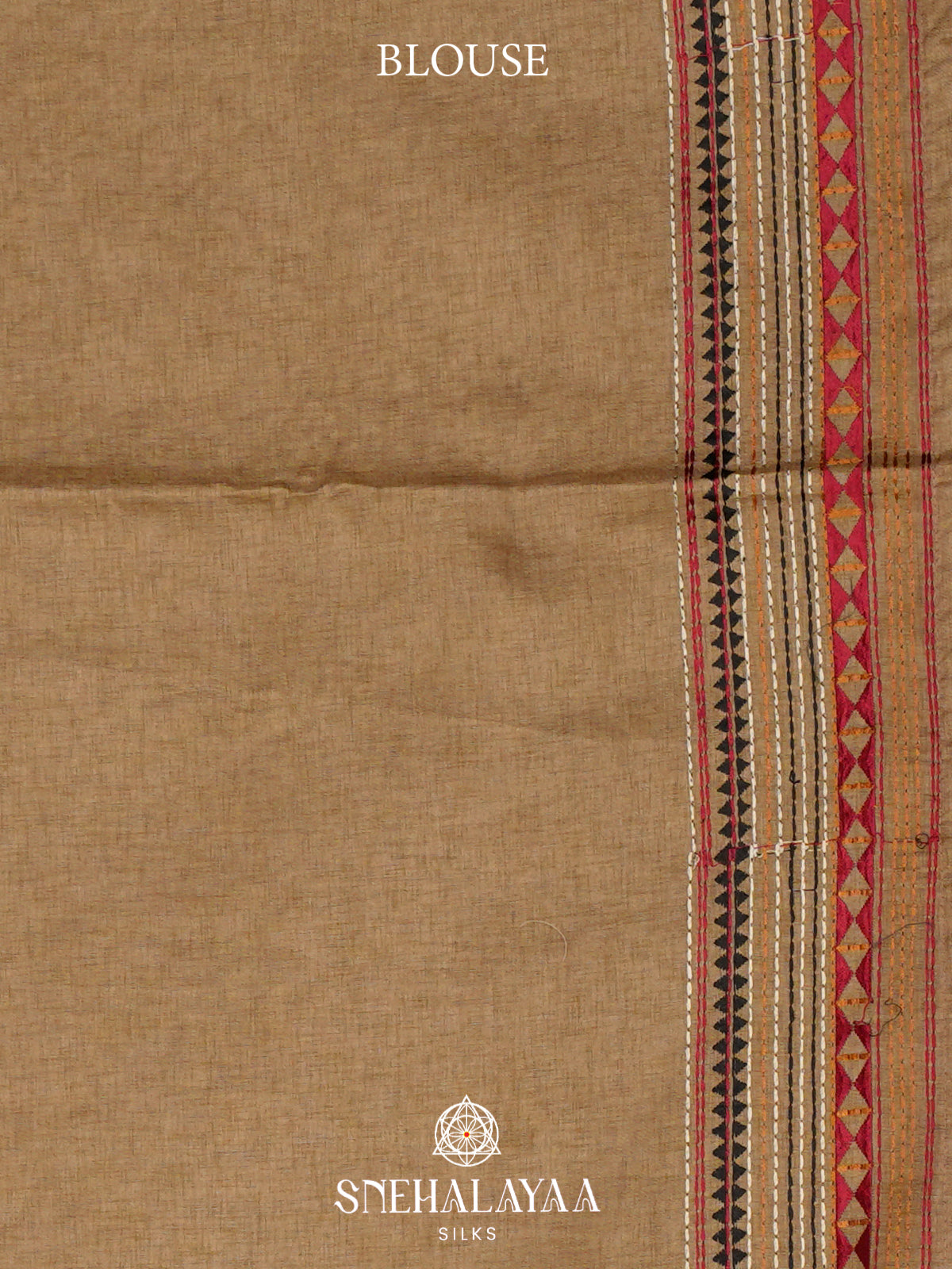 Beige Tussar Saree