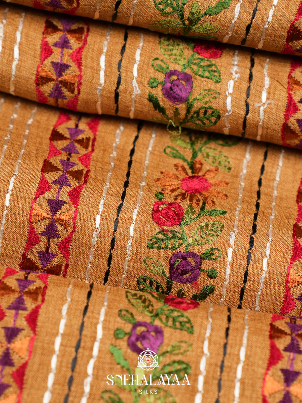 Yellow Tussar Saree
