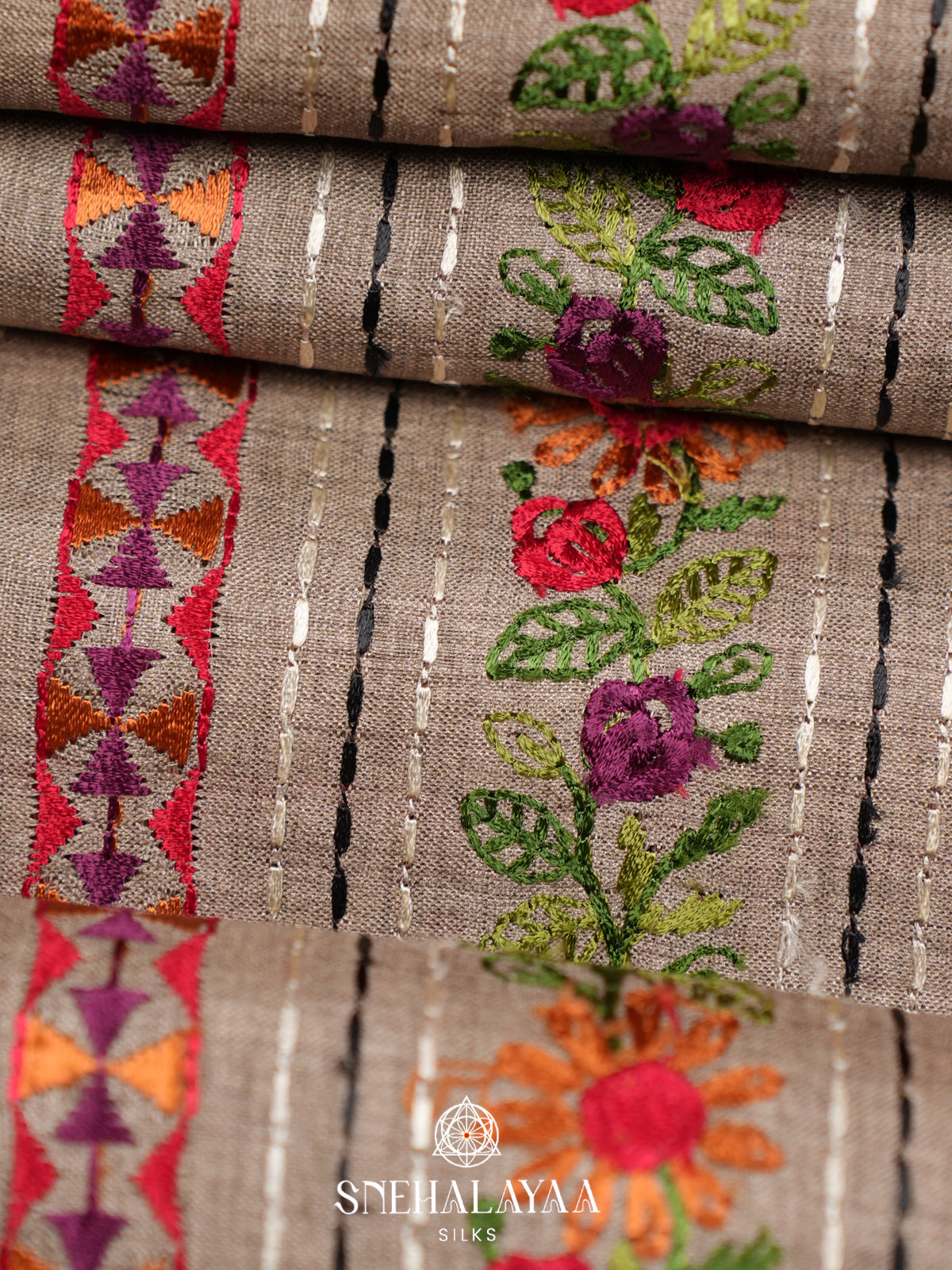 Grey Tussar Saree