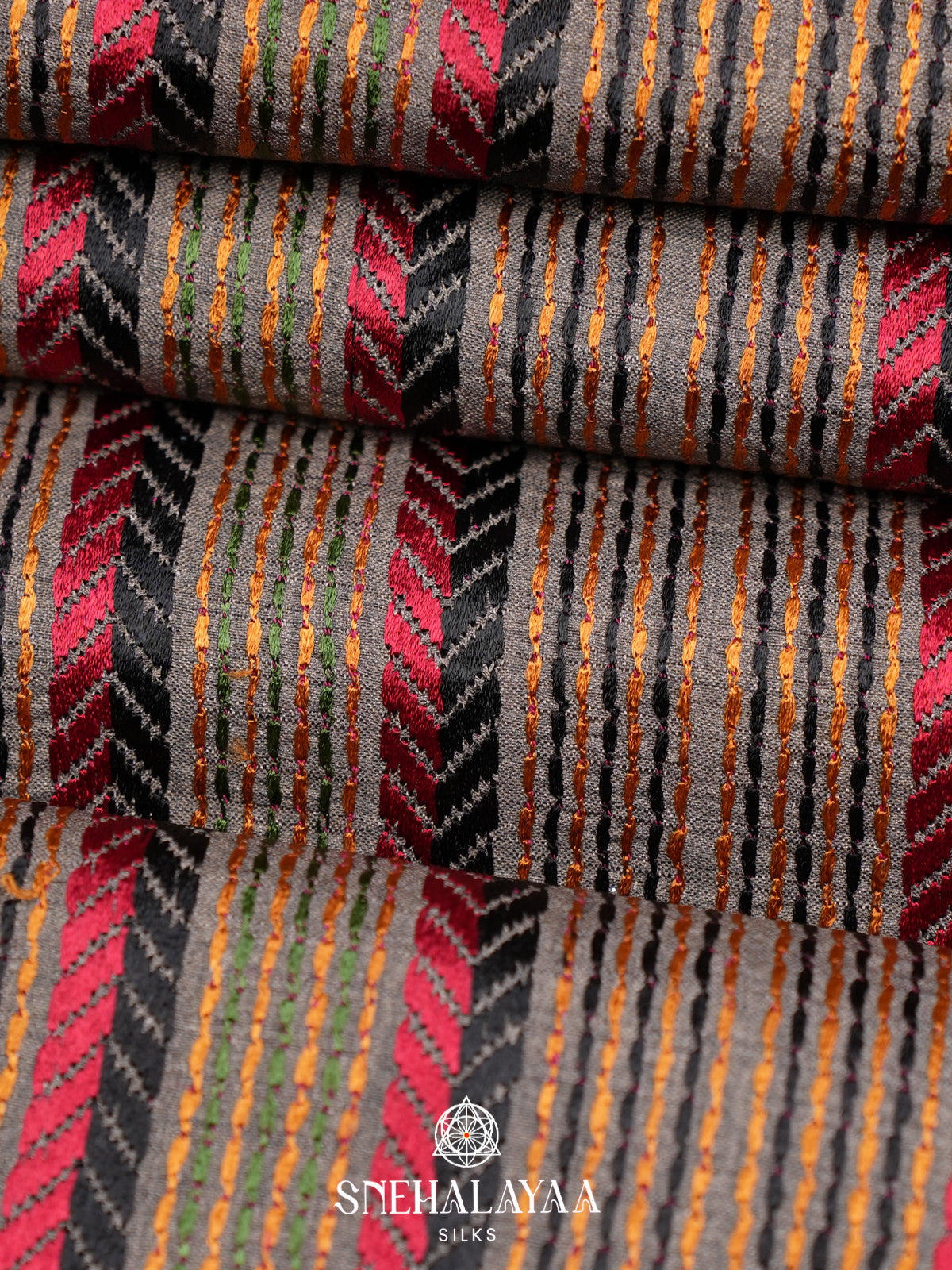 Grey Tussar Saree