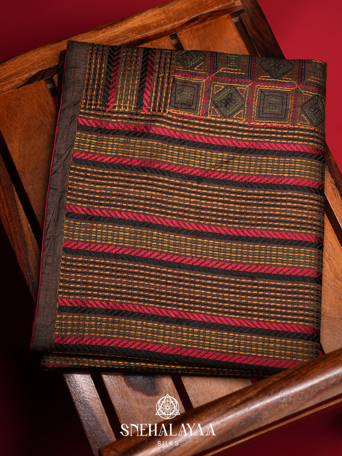 Coffee Brown Tussar Saree