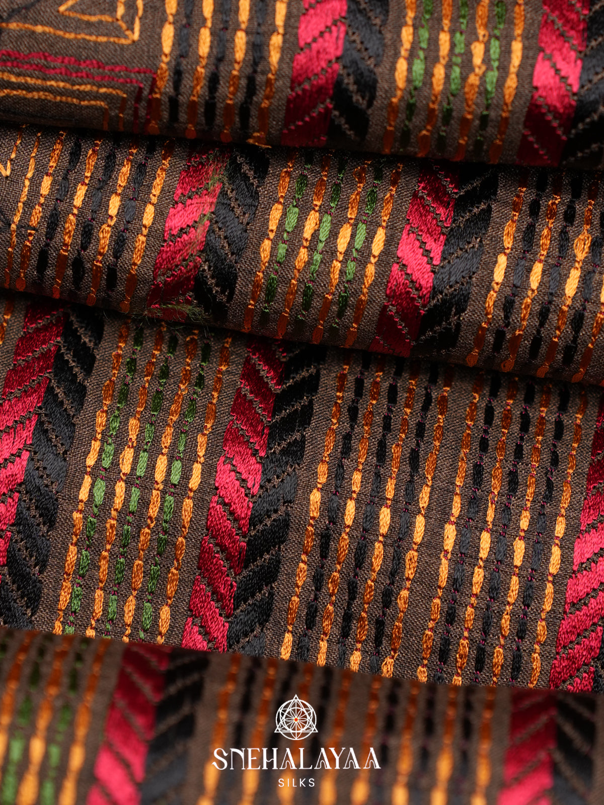 Coffee Brown Tussar Saree