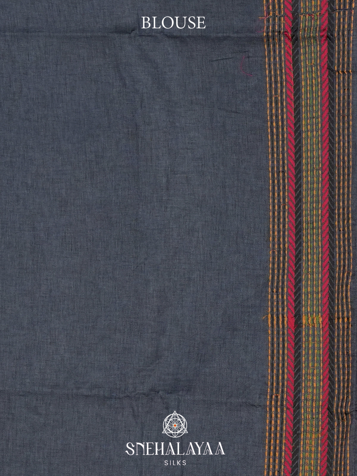 Blue Tussar Saree