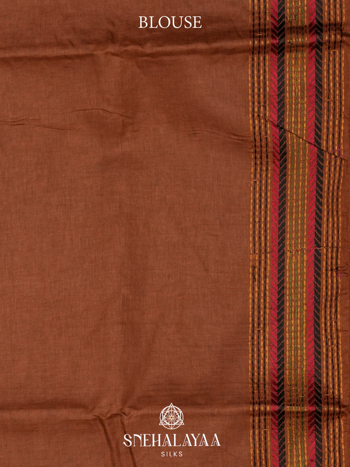Burnt Orange Tussar Saree
