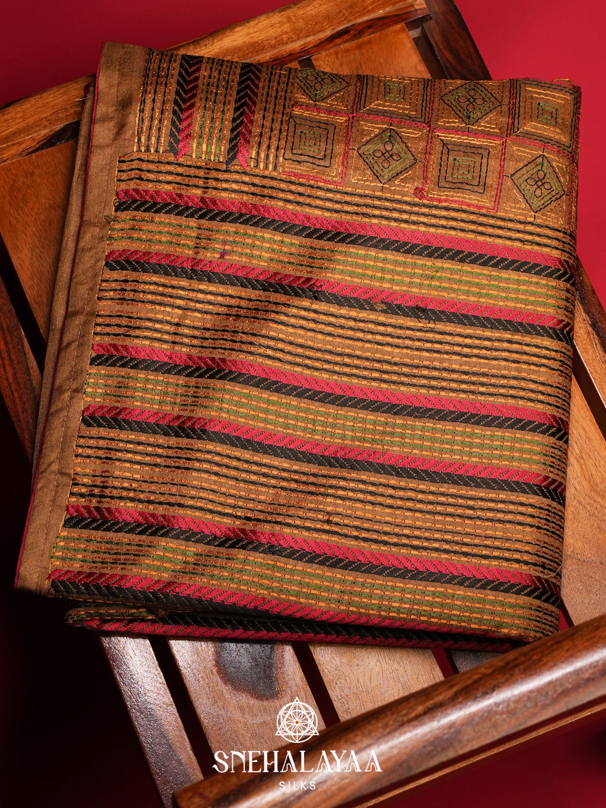 Gold Tussar Saree